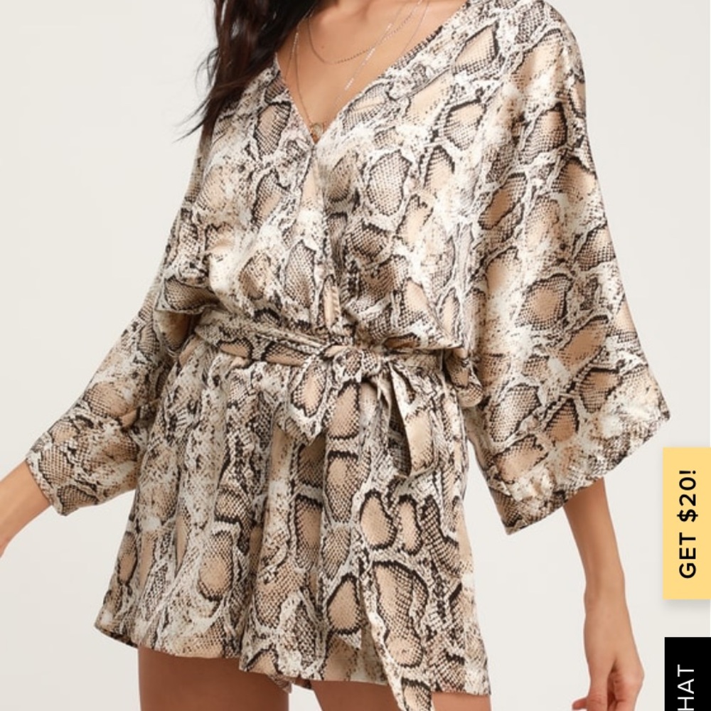 Snake Print Romper